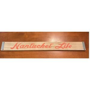 Nantucket Life Wooden Wall Plaque Hanging Beach Home Sign Decor